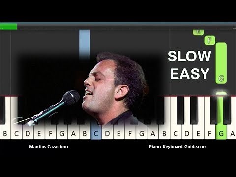 Billy Joel Piano Man Slow Easy Piano Tutorial