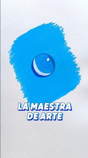 Dibuje una gota de agua realista💧🎨 #short #dibujo #art