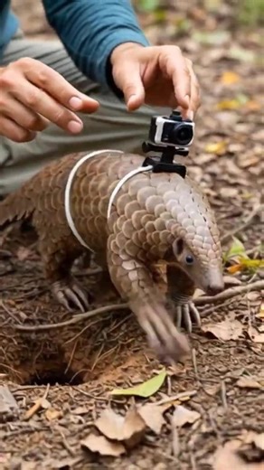 Scientists Put a Camera on a Giant Pangolin… What It Found Underground Is Insane!”