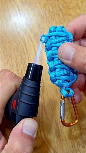 Paracord keychain Cobra knot double layer #paracordkeychain #diy #paracord #keychain