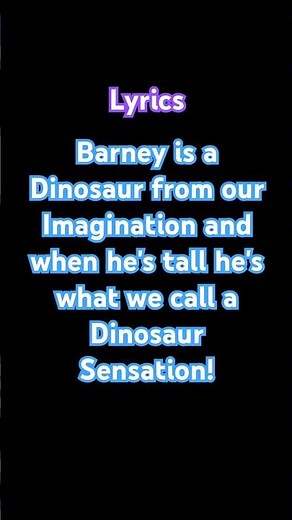barney theme song lyrics