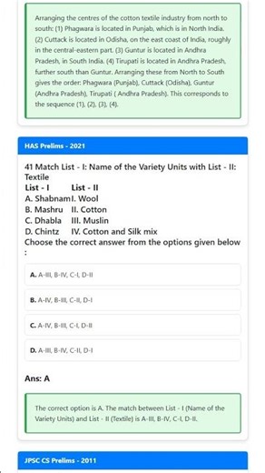 Cotton Textile Industry: Distribution, challenges, and recent trends