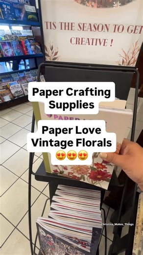 Christina on Instagram: "This edition of Paper Love is so beautiful. It’s the Vintage Florals book and it’s filled with paper elements to use in scrapbooks, journals and cards making. #papercrafting #junkjournalinspo #scrapbookingcommunity #cardmaking #paperlover"