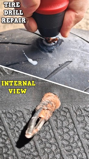 Tire Drill Repair Kit #TireRepair #TireDrill #HowItWorks #PunctureRepair #MotorcycleTire