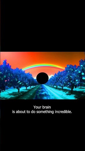 🌈👀 The Afterimage Effect: See the Magic! ✨🌳#shorts