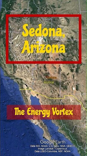 Sedona, Arizona: The Energy Vortex, A Google Earth view of Sedona #sedona #vortex #sedonaarizona