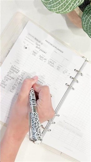 I love using our mini budget planner