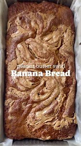 8.9K views · 52 reactions | PEANUT BUTTER SWIRL BANANA BREAD ⬇️...