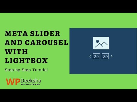 Meta slider and carousel with lightbox Tutorial