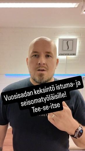 Vuosisadan keksintö istuma- ja seisomatyöläisille! DIY #kehonhuolto #jäsenfixaamo #jäsenkorjaus #kipu #hieronta #akupunktio #selkäkipu #järvenpää #istumatyö #seisomatyö #seisomatyöpiste #sähköpöytä | Jäsenfixaamo