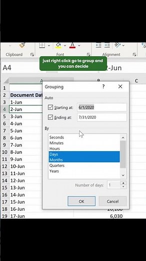 How to Group Dates customarily in Excel Pivot Tables