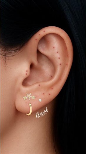 ✨ Stunning Gold Curated Ear Stack | Piercing Inspiration 💛 | Eternal Jeweller