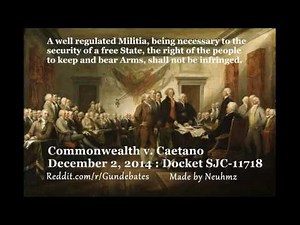 Commonwealth v Caetano, Massachusetts stun gun case oral arguments