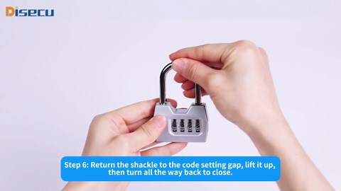 1 Pack disecu 4-Digit Combination Lock, Waterproof Outdoor Padlock for School Gym Locker, Fence, Gate, Shed, Storage Unit (Black)