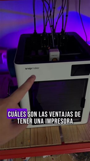 Ventajas de usar una impresora 3D multi material! Snapmaker u1 #emprender #impresion3d