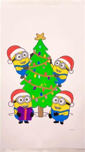 Four cheerful Minions✨💛🎄 #remix #dj #djremix #avee_player #playlist #coloringforkids