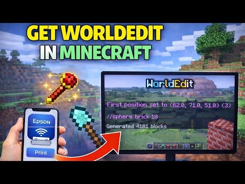 How to Get WorldEdit in Minecraft (Build FAST in 1 Click) 🛠️