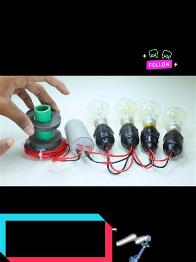 Get 14000W Electricity 220Volt Free Energy Device With Two Big Magnet And Copper Wire #freeenergy #fyp #public #viral #f