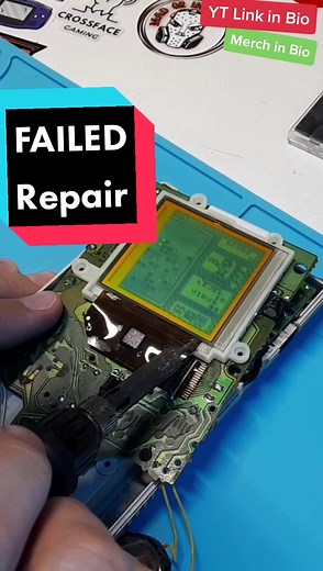Repairing gameboys is usually simple and successful. USUALLY, it wasn't the case this time but I was able to surprise the customer with an unexpected repair!@Video Game Restoration @Video Game Restoration