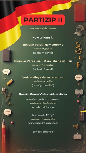 Past Participle (Partizip II) in German