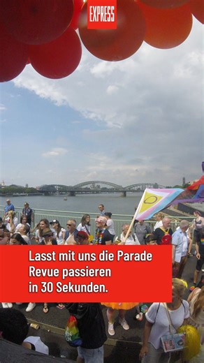 CSD Köln 2024: Die ganze Parade in 30 Sekunden