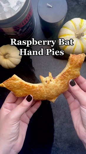 Delicious Raspberry Bat Hand Pies Recipe with Printable Template
