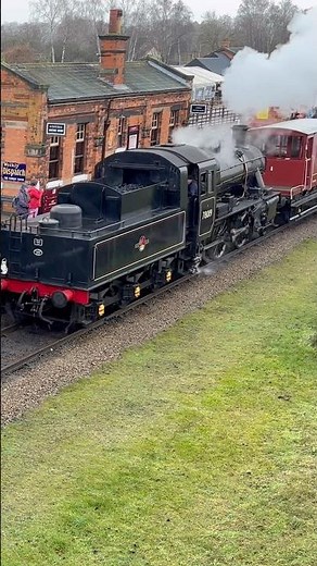 BR Standard 2MT with a train of mineral wagons