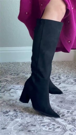 Review of CELLENZ Women Knee High Boots: Comfortable Pointed Toe Tall Boot, Chunky Heel Wide Calf Fa