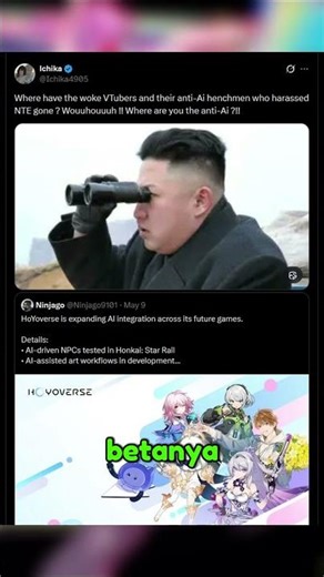 Netizen Anti AI bersuara ingin ngecancel Hoyoverse karena mereka mau pake AI di HSR kedepannya?!..