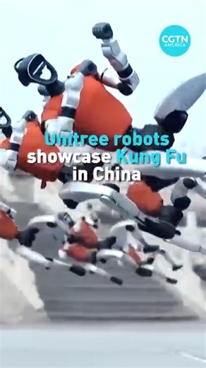 Humanoid robots by China's Unitree Robotics delivered a synchronized kung fu performance at Beijing’s Temple of Heaven, days after wowing global audiences at the 2026 CMG Spring Festival Gala. #insideChina | CGTN America