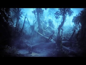 🦖⛈️ JURASSIC PARK ASMR AMBIENCE | Spooky Jungle Rainforest | Rain, Thunder & Dinosaur Sounds