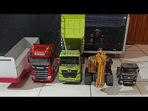 aksi Rc truk hino 500 vs Rc truk Scania 770s