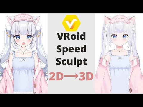 【Vroid Studio】Speed paint Mari Yume | 2D Vtuber to 3D | #vtuber 【Moe Bun】#speedsculpt #Vroid Studio