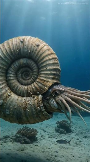 In prehistoric times, anything was possible #Ammonite #dinosaurs