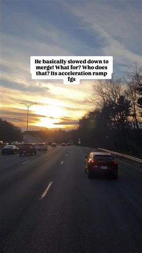 This 4 wheeler had to brake to merge 🙄. Whats going on? #trucking #truckdriver #truckerlife