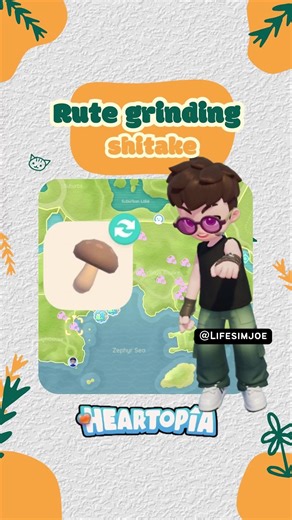 Panduan Rute Grinding Jamur Shiitake di Heartopia