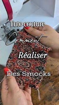 Tuto couture : comment réaliser des smocks #diy #tutocouture #couture #smock #sewing #coutureshorts