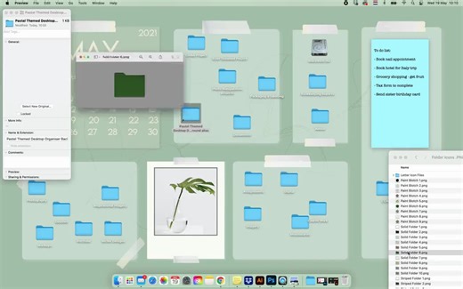 Beige Desktop Wallpaper Organizer: 2025-2027 Calendar (digital Download) - Etsy
