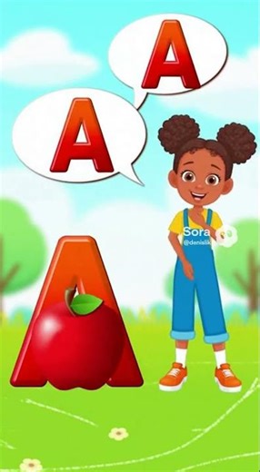 Video lesson learning the letter A #lesson #learning #kids #school
