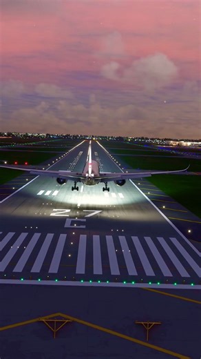 Airbus A350 landing at Chicago | Microsoft Flight Simulator