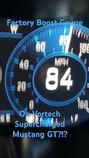 Using FORscan, I was able to enable the factory boost gauge on the Vortech supercharged mustang GT!