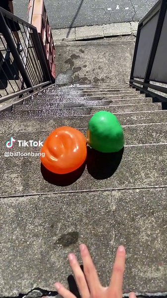 Balloons Falling Down Stairs Compilation