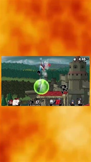 SSF2 Mario Vs Mr Game & Watch Vs Meta Knight Vs Marth