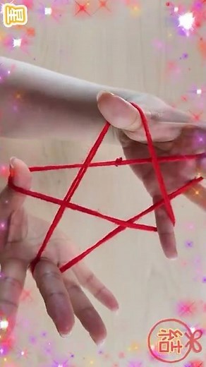 [Easy Cat's Cradle Game] How to Make a Star💡How to Play Cat's Cradle l String game✨#Magic#Magic#S...