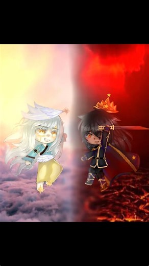 #gachaclub #gachalife #edit #heaven #angel #demon #speededit #song #representación #shortsfeed miau💖