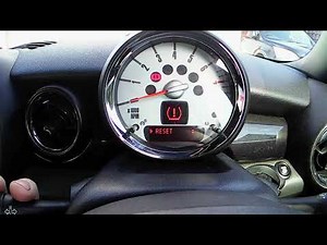 How to reset the tire warning light on Mini Cooper R56