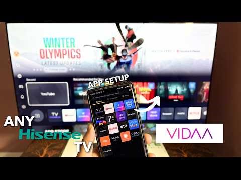 How to setup VIDAA OS in Hisense 55 inch mini LED TV (Vidaa App setup)