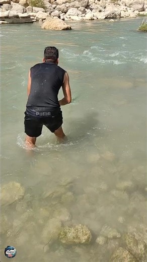Catching a Big Yellow Fish in a Beautiful River 🐟