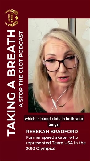 Former Olympic Speed Skater Shares Her Blood Clot Story