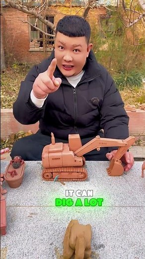 🚜😎 The JCB I made is so cool! #funny